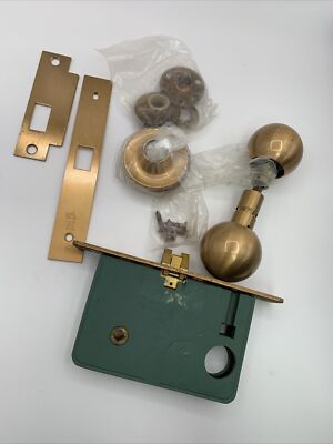 Corbin Russwin vintage door lock bronze set 3 05 15 050 No Key See