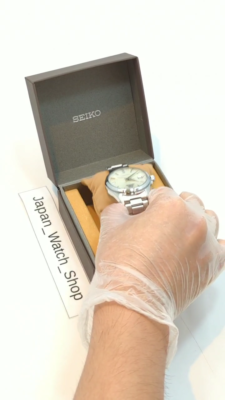 SEIKO SZSB011 White Shop Model Mechanical Wrist Men's Watch New in