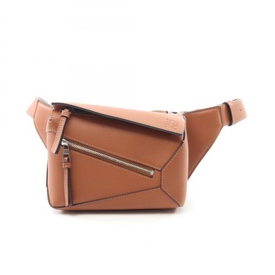 LOEWE Puzzle Bum Mini Waist Bag B510EB1X032530 Leather Brown NEW