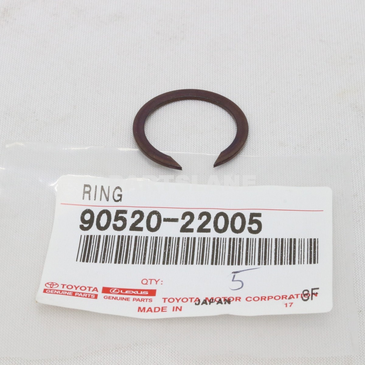 90520-22005 Toyota OEM RING, SHAFT SNAP (FRONT DRIVE INNER SHAFT