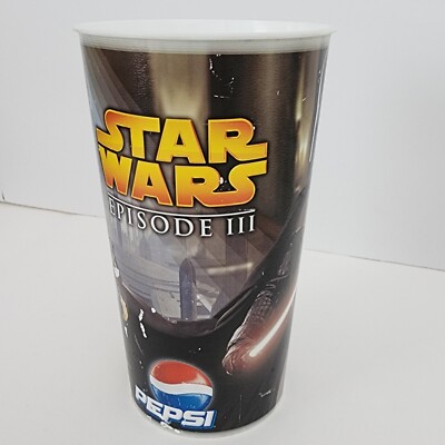 Star Wars Episode III Pepsi Cinema Cups Set Of 3 [ 1 Yoda And 2