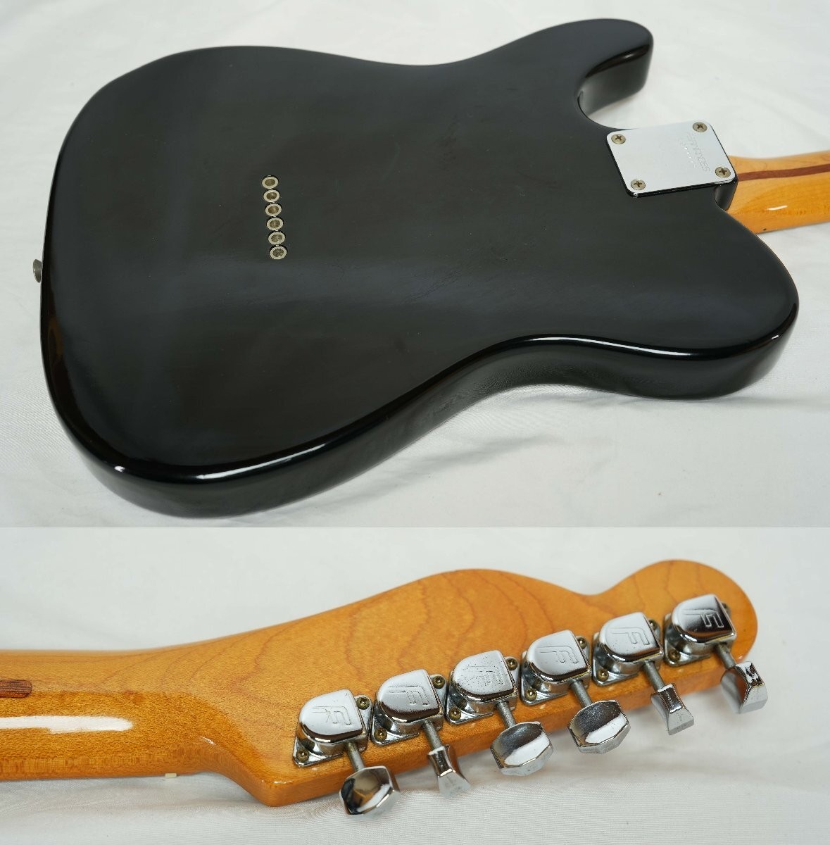 FERNANDES THE REVIVAL RTE-45 '76 MODEL TELECASTER BLACK 80s Made