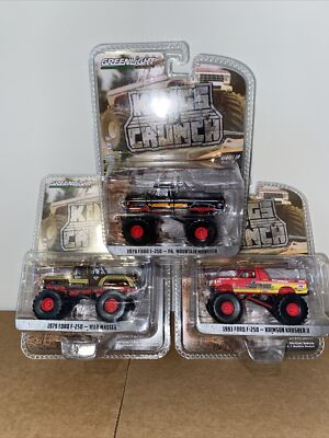 GREENLIGHT Target Exclusive Chase KINGS OF CRUNCH.! Three Trucks