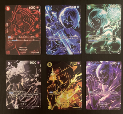 ONE PIECE Card Game OP12 SP PARALLEL ART Complete Set NAMI ZORO