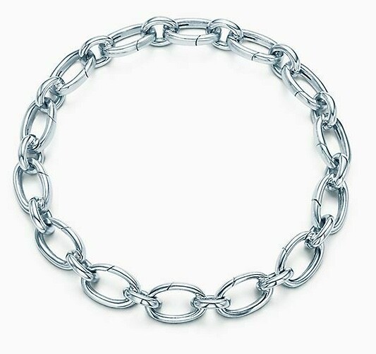 Tiffany & Co. Sterling Silver Medium Oval Clasping Link Bracelet