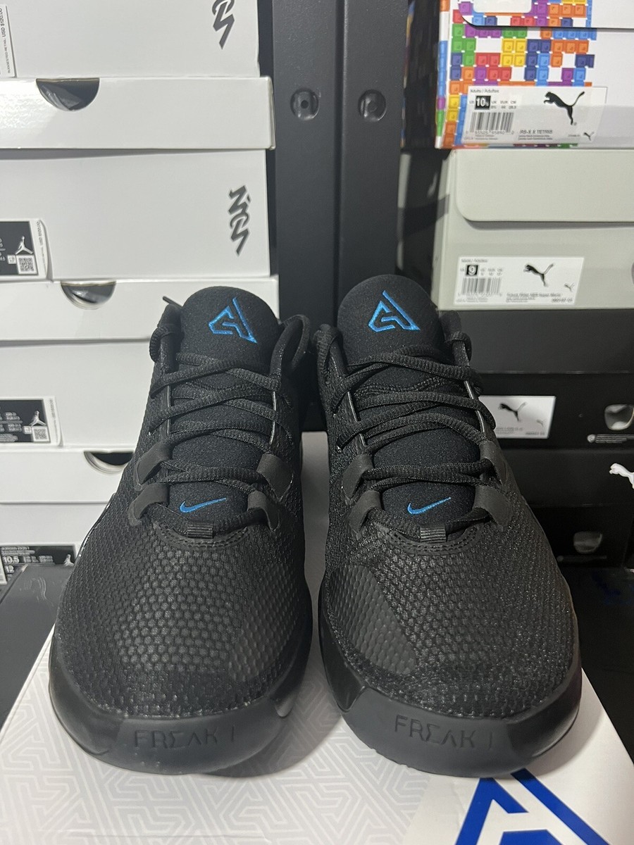 Men's - Nike Zoom Freak 1 Black Iridescent Photo Blue Sizes 9.5