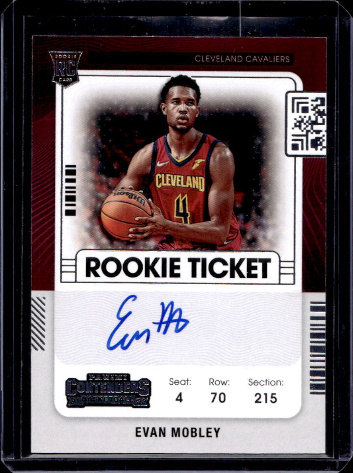 Evan Mobley 2021 Contenders #103 Rookie Ticket Auto Price Guide