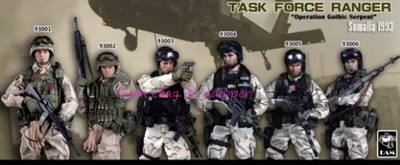 Perfect Damtoys 93001-93006 1/6 Black Hawk Down Us 75th Cavalry