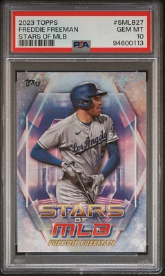 2023 Topps - Stars of MLB - Freddie Freeman- #SMLB27 - PSA 10 | eBay