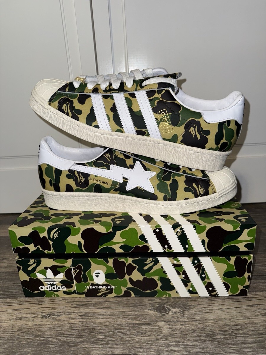 A Bathing Ape BAPE Adidas superstar Dead Stock DS | eBay