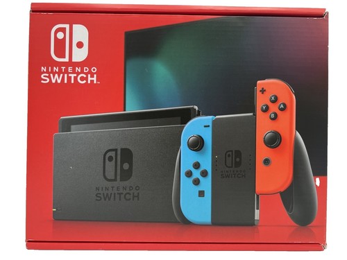 Nintendo Switch - HAC-001 - 32GB - Red & Blue Joy Con (Excellent