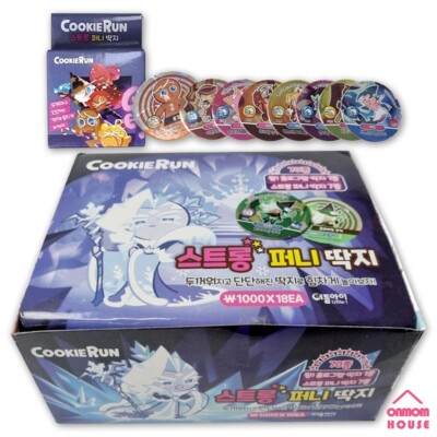 Cookie Run Strong Funny Ddakji Korean Toy Ttakji-chigi 18EA Box