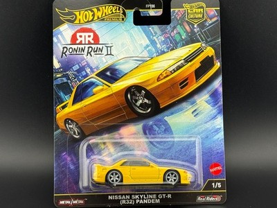Hot Wheels Nissan R32 GT-R Pandem Yellow Ronin Run 2 FPY86-961 M 1