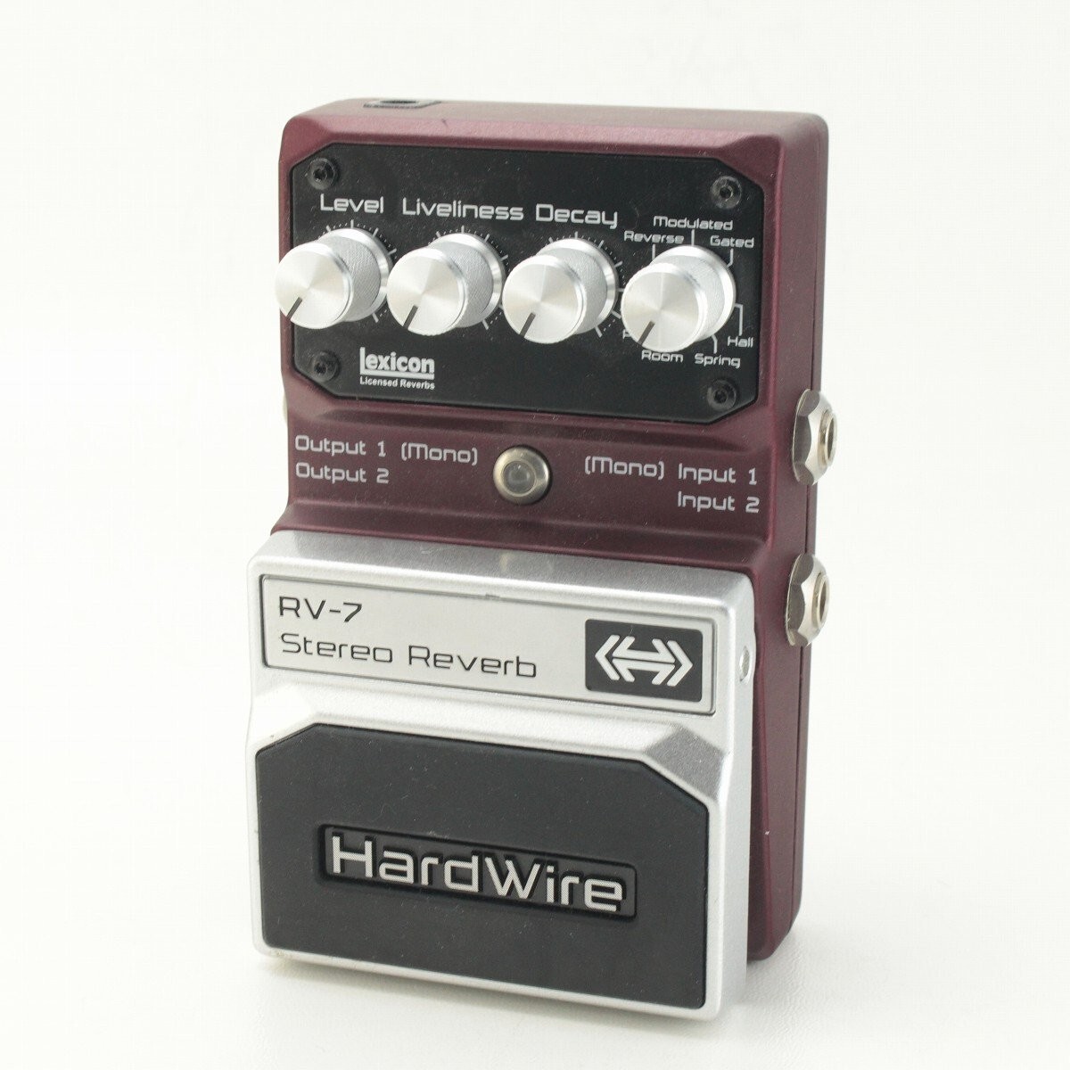 DigiTech HardWire RV-7 Stereo Reverb Guitar Effect Pedal Work