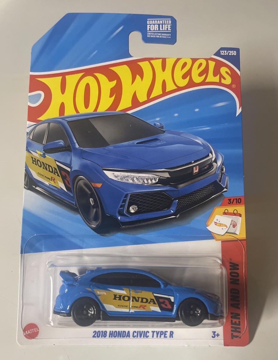2025 Hot Wheels THEN AND NOW 3/10 2018 Honda Civic Type R 123/250