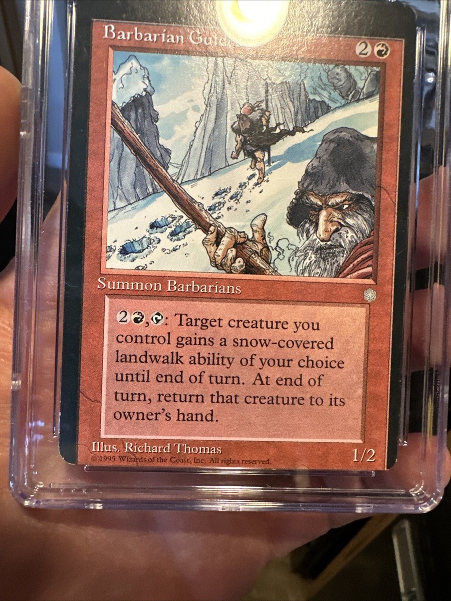 MTG Miscut Error Card Barbarian Guides Summon Ice Age 1995 CGC 6
