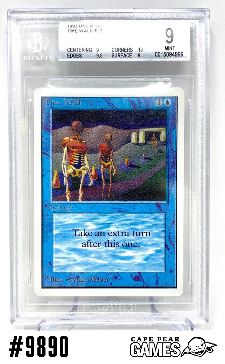 MTG Time Walk - Unlimited - BGS 9 - #9890, NM-Mint, English
