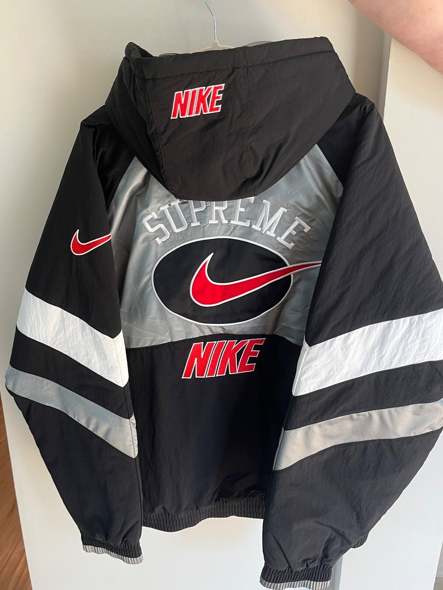Supreme Nike Hooded Sport Jacket Silver Men's L SS19 - New With