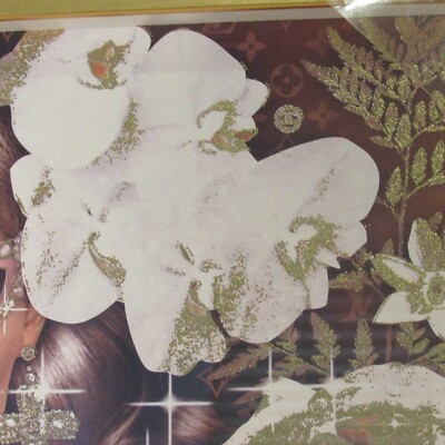 Oliver Gal CHRISTIAN DIOR Fashion Woman Framed Gold Foil Print