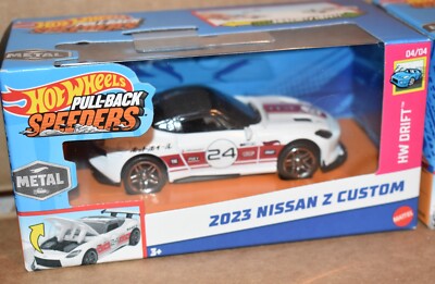 Hot Wheels Pullback Speeders CORVETTE C8.R & 2023 NISSAN Z CUSTOM