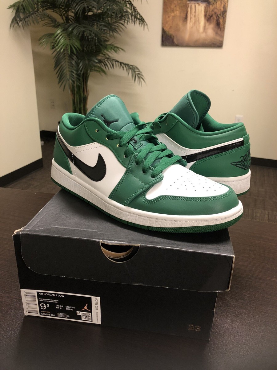 Nike Jordan 1 Low Pine Green 2020 (553558-301) Men's Size 9.5 | eBay