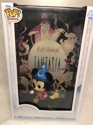 Funko Pop Disney 100th: Movie Poster! Sorcerer Mickey #07 Fantasia