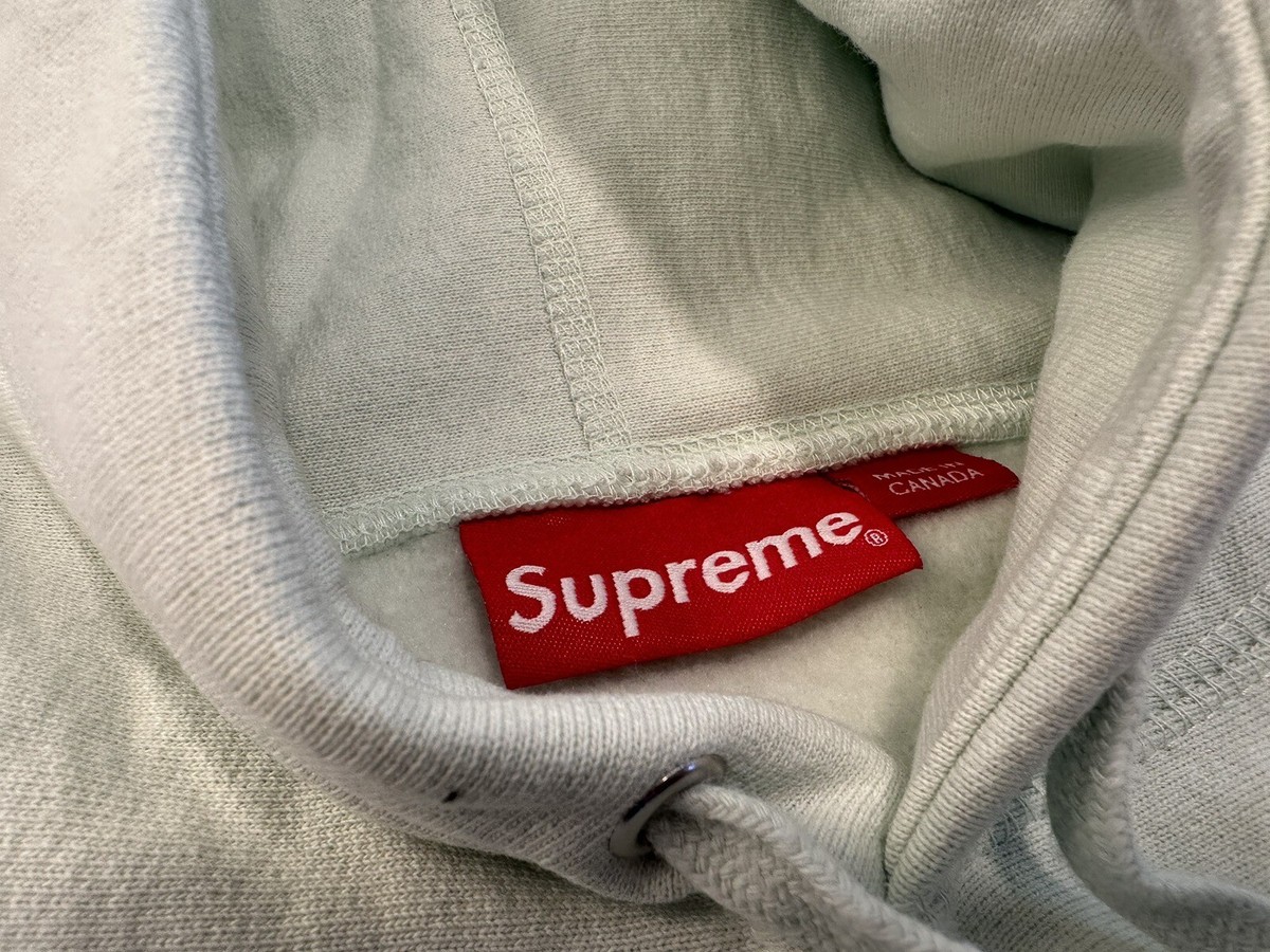 Supreme Box Logo Hoodie Light Green Mint FW23 Size XL Brand New | eBay