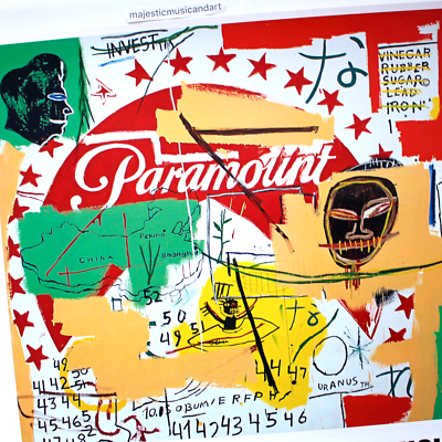 ORIGINAL 2023 JEAN-MICHEL BASQUIAT ANDY WARHOL EXHIBITION POSTER