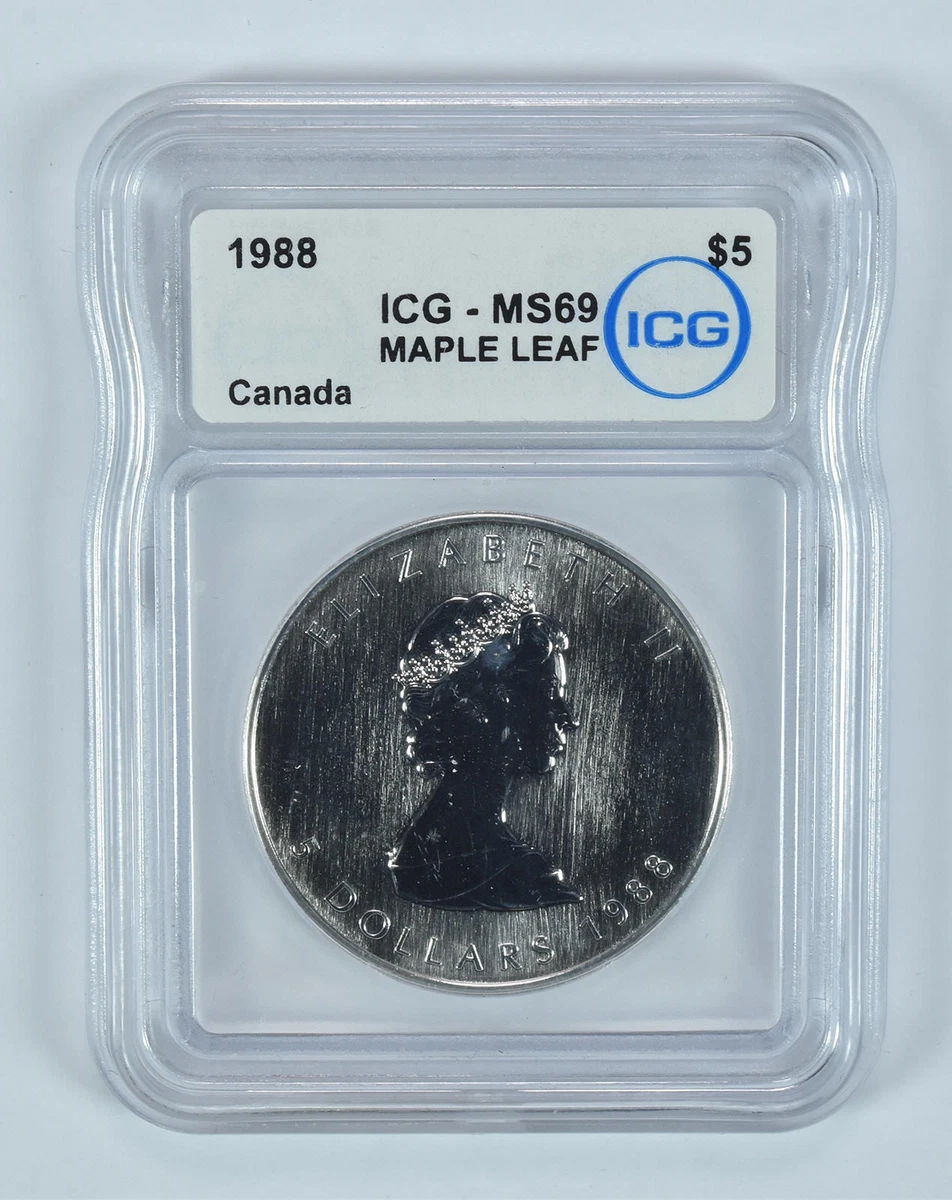 Canadian Maple Leaf MS 69 Silver Bullion Coins for sale | eBay