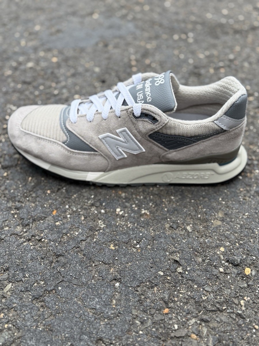 New Balance 998 Core Made in USA Grey Silver Athletic Sneaker