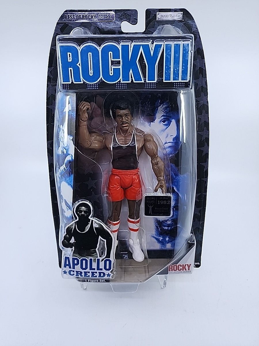 2 Jakks Pacific Apollo Creed Beach Training Gear Rocky III Figure