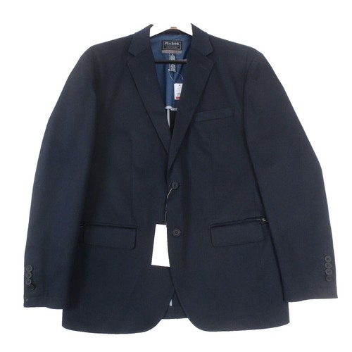 Vintage Lee Wald 70's Men's Size 44 Navy Blue Button Sports Coat