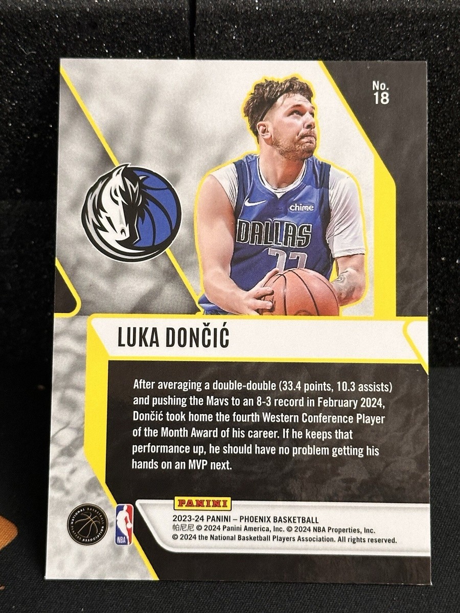 2023-24 Panini Phoenix Luka Doncic Fade to Black RED ICE PRIZM SP