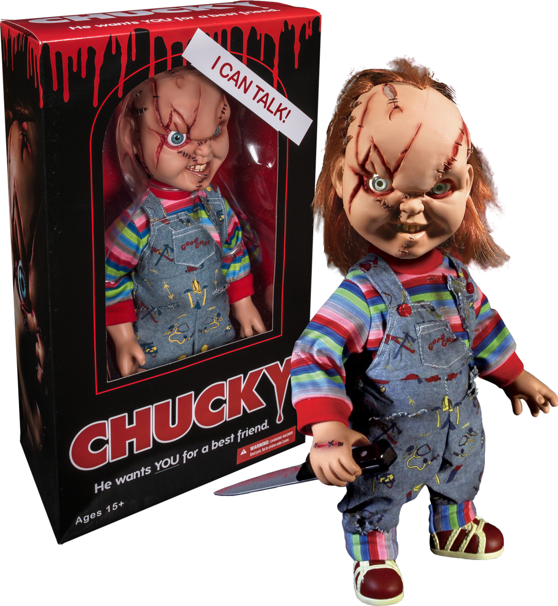 Bride of Chucky Scarred Child´s Play Talking Doll 15