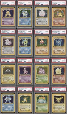 1999 Pokemon FRENCH 1st Edition Base Set COMPLETE PSA 10 SET 102