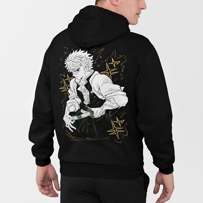 Sanemi Shinazugawa Hoodie Wind Hashira Hooded Demon Slayer Akaza
