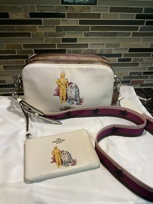 Coach X STAR WARS C-3PO & R2-D2 Jes Bag & Wristlet F88008 / 88924