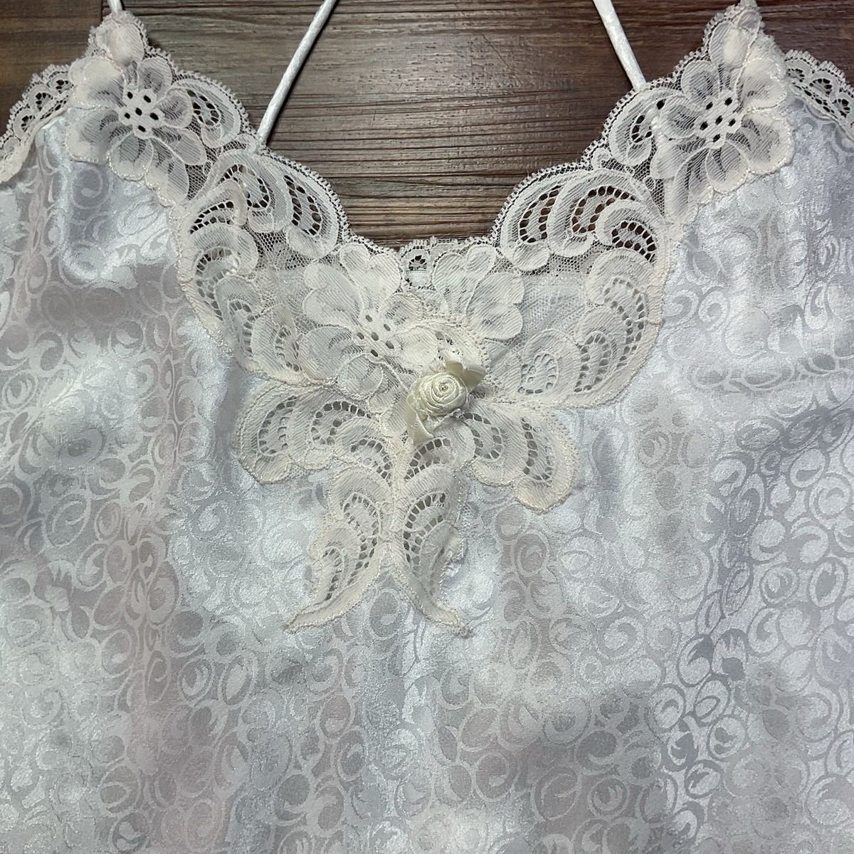 Vintage Christian Dior Lingerie Women's M White One Piece Bodysuit