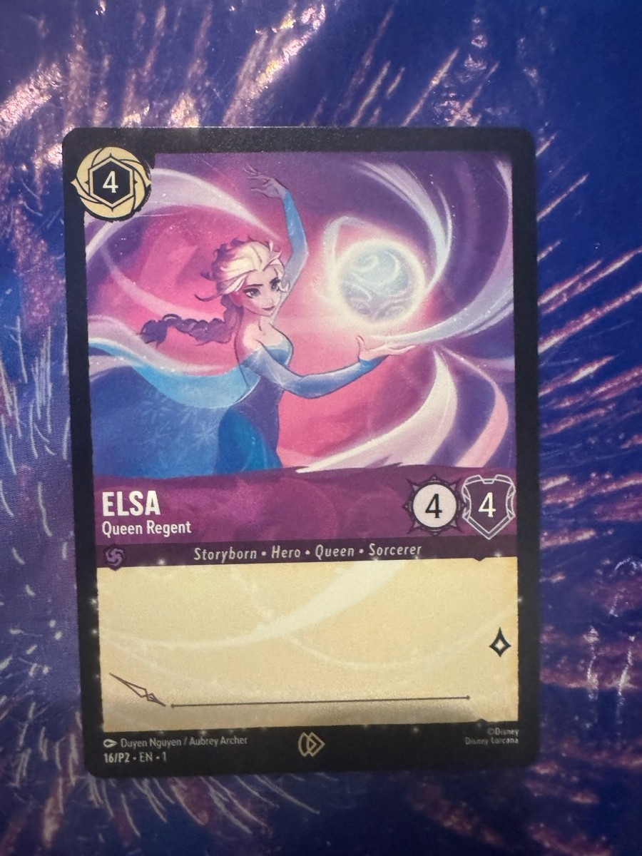Disney Parks Trading Card 2025 Lorcana Elsa Queen Regent TCG Promo