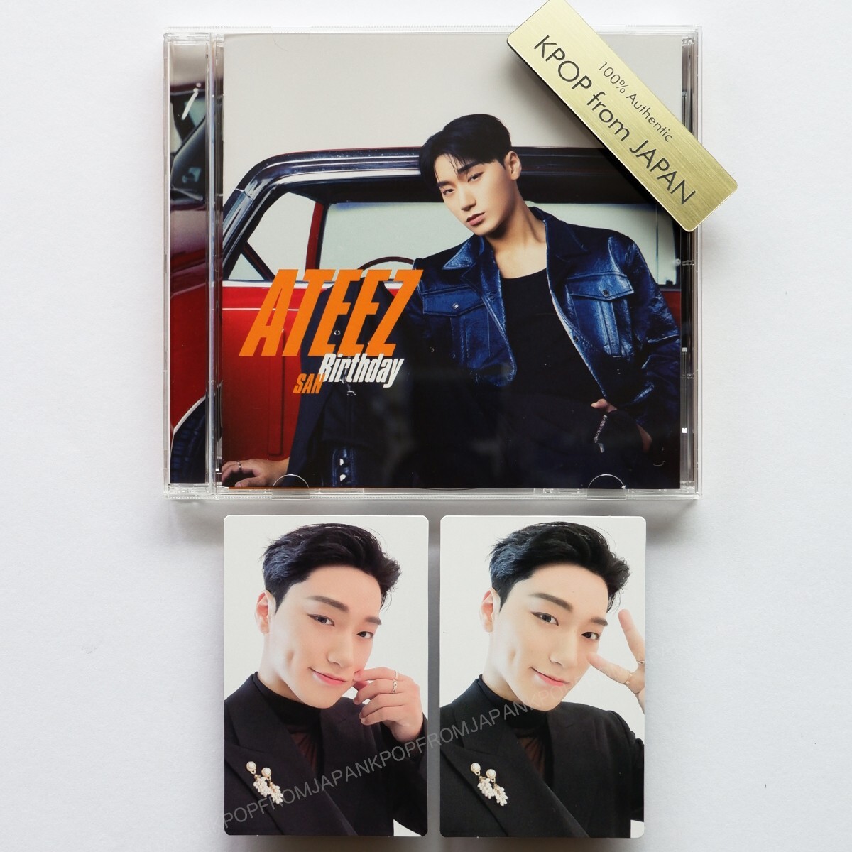 SAN ATEEZ Birthday JAPAN SOLO SET OPENED CD+2PHOTOCARD | eBay
