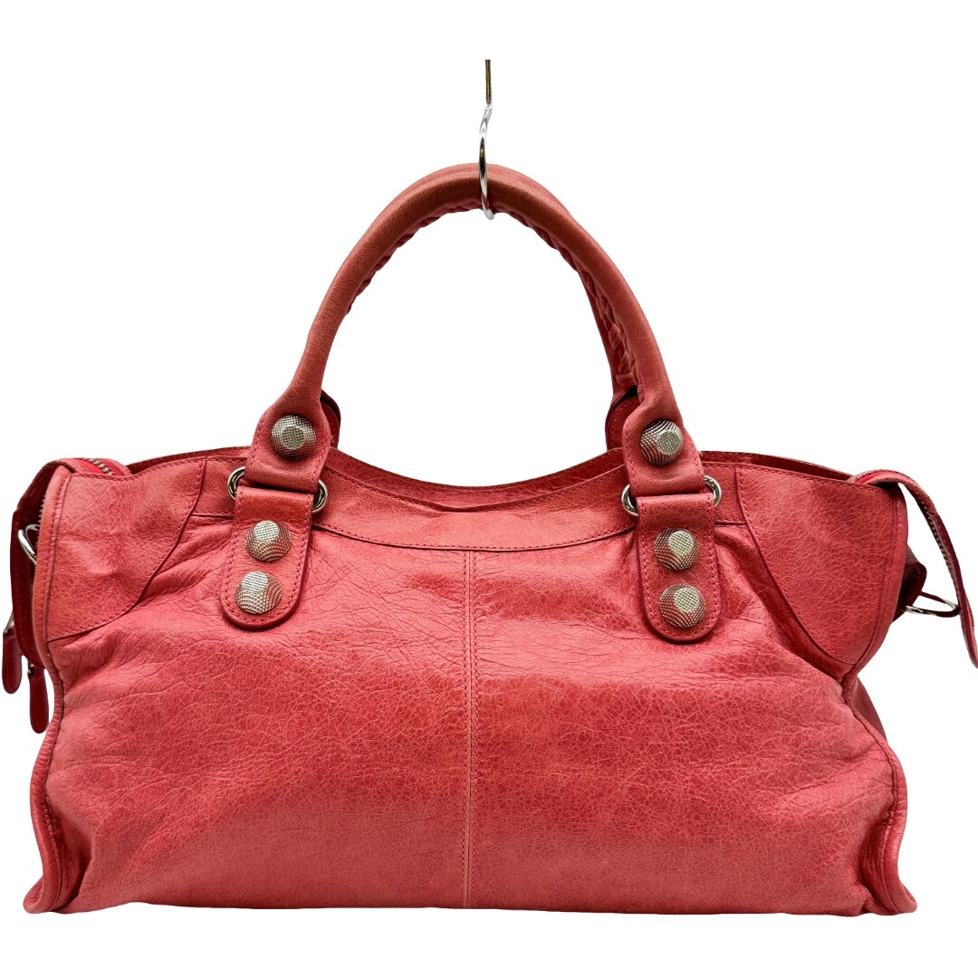 Auth BALENCIAGA The Giant City 2WAY Hand Bag 173082・6634 Pink