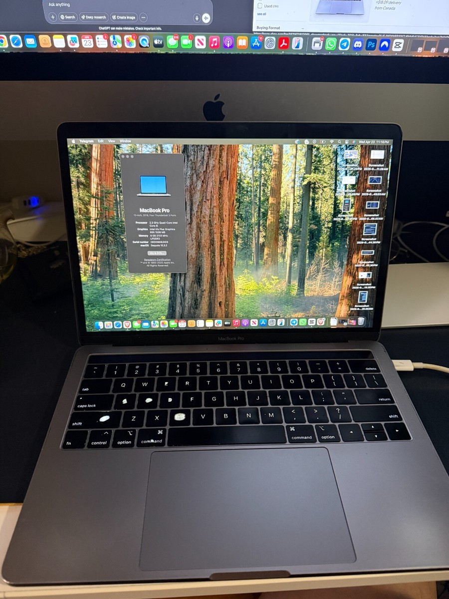 MacBook Pro 13-inch 2018 2.3GHz i5 8GB 256GB /A Used works