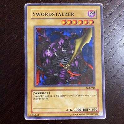 1996 Yu-Gi-Oh! Swordstalker Card SDK-025 Moderately played | eBay