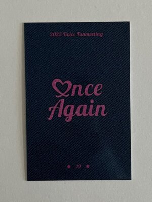 TWICE 8th Anniversary Fan Meeting ONCE AGAIN MD Trading Card