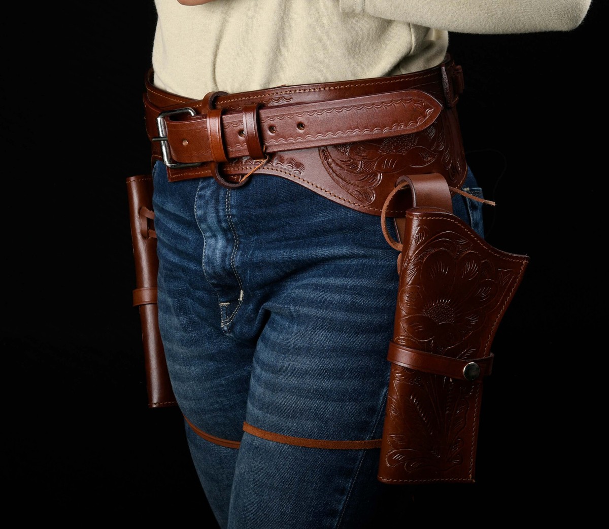 LEATHER Western Holster Fits Heritage Rough Rider, Springfield