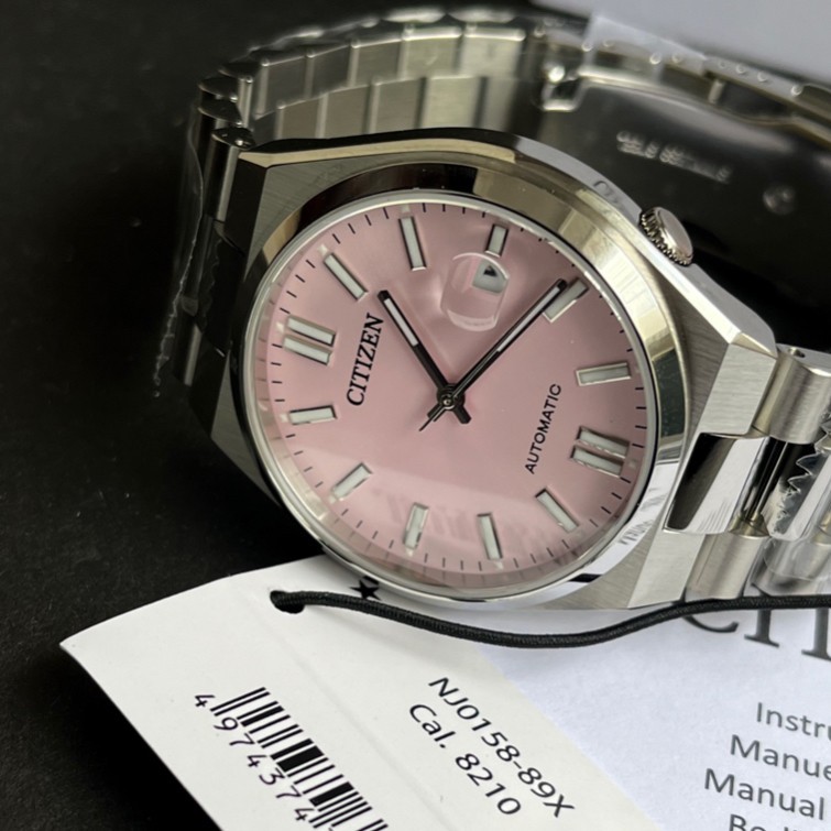Citizen X Pantone Limited Color Automatic Watch Dreamy Pink NJ0158