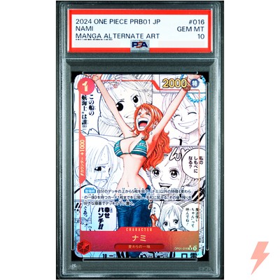 PSA 10 Nami (Manga Alt Art) OP01-016 ONE PIECE Card The Best