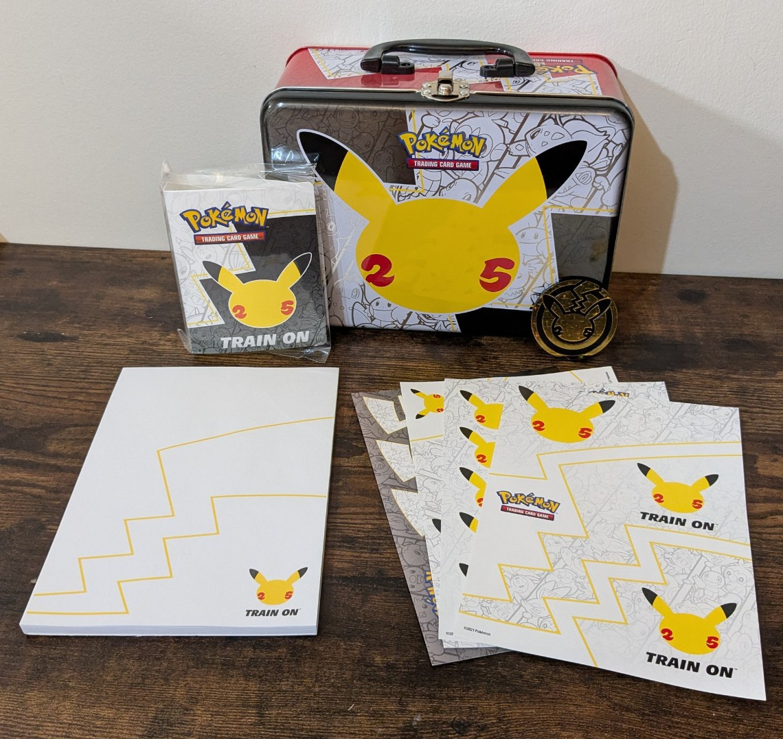 Celebrations Pokemon 25th Anniversary Collectors Chest Lunchbox