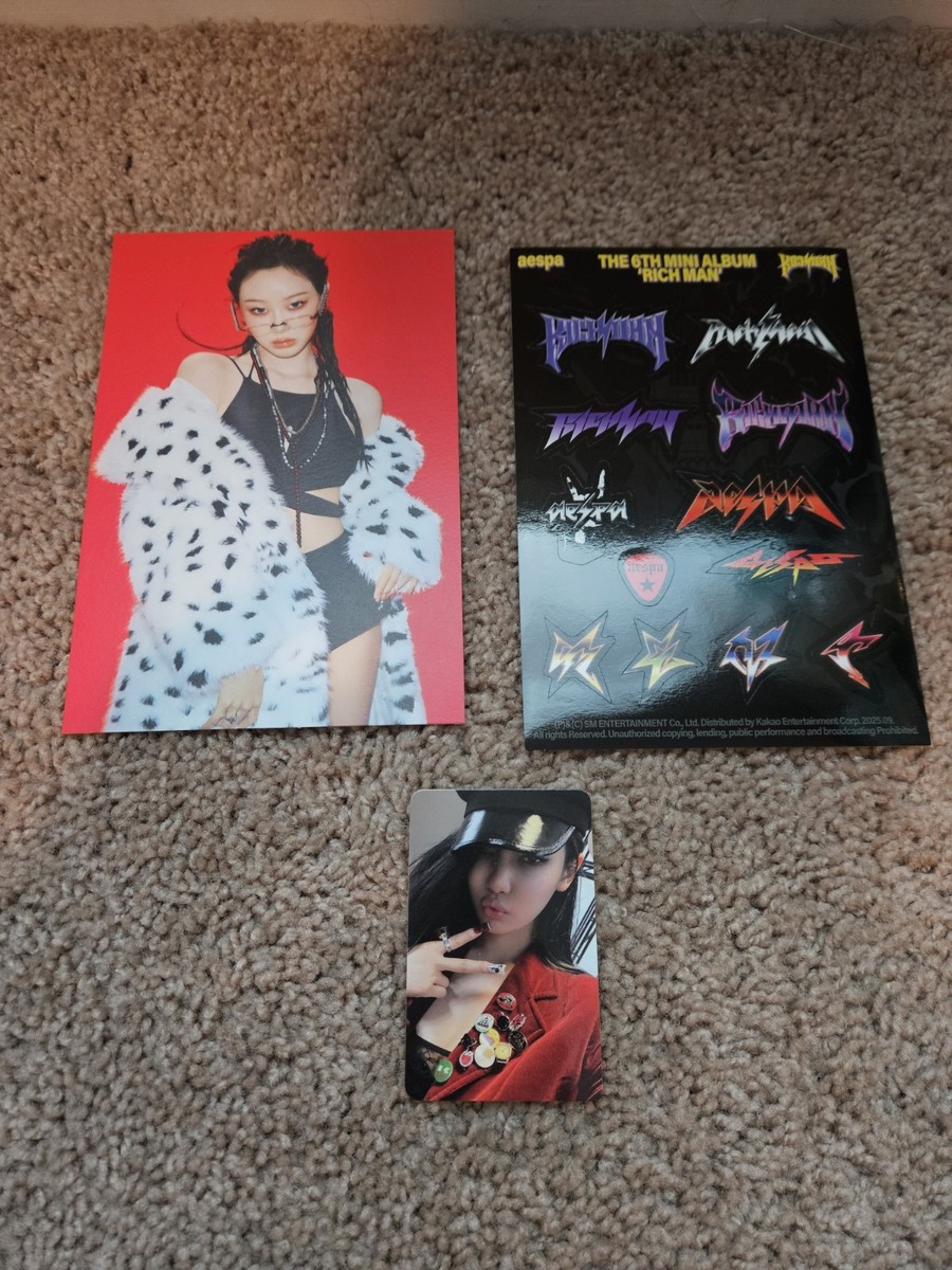 SIGNED NingNing AESPA Rich Man Album CD Autographed Auto PC All