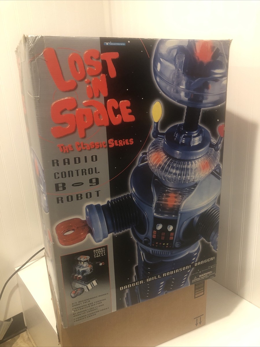 Lost in Space 2 FT Tall B-9 Robot Trendmasters, R/C Controller And